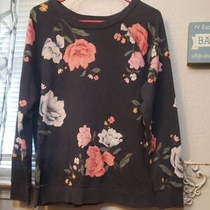 Floral Print Sweater